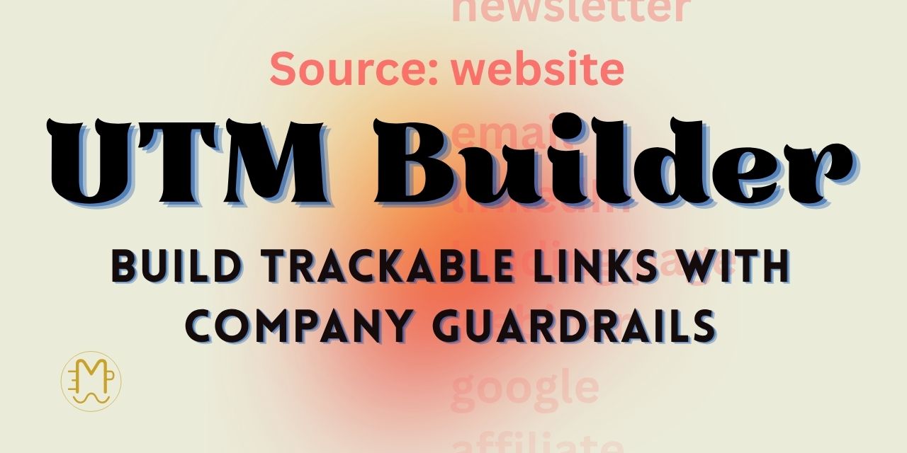 UTM Link Builder screenshot